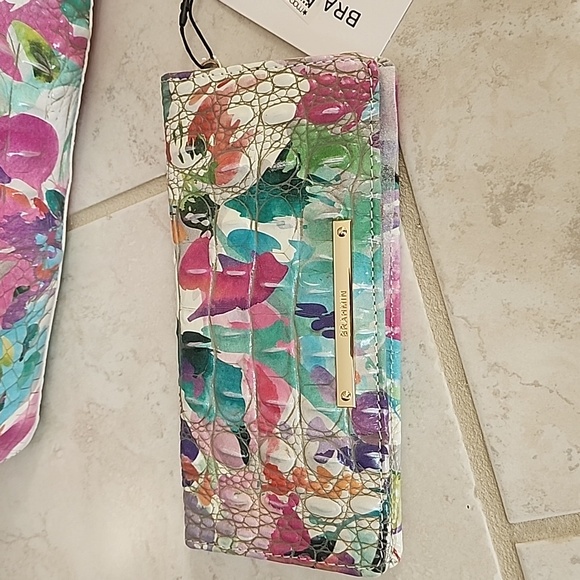 🩷💜 BRAHMIN DAYLILY MEDIUM ASHER HANDBAG & ADY WALLET 💜🩷 - Picture 6 of 15